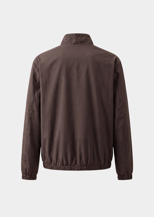 Coffee Technical Windbreaker Jacket | Arventti
