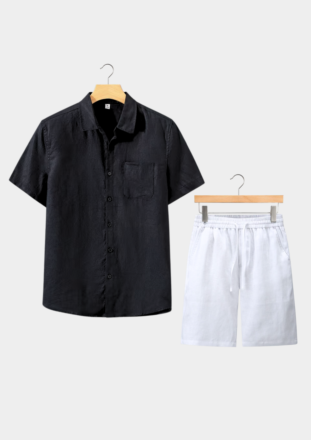 Dolcevita Shortsleeve Summer Set - Black/white | Arventti