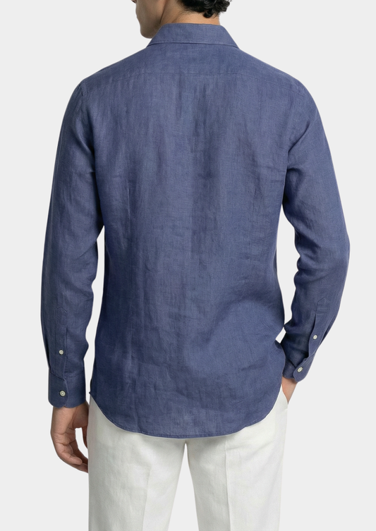 Portofino Coastal Shirt - Blue | Arventti