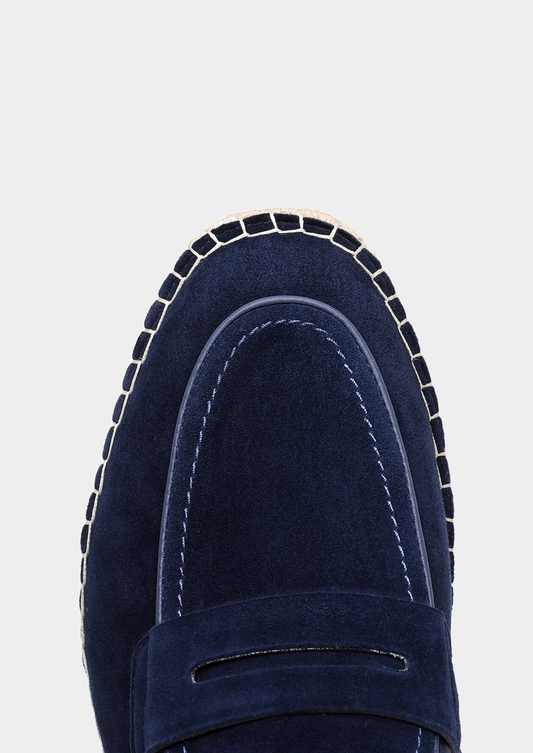 Penny Seaside Espadrilles - Navy Blue | Arventti