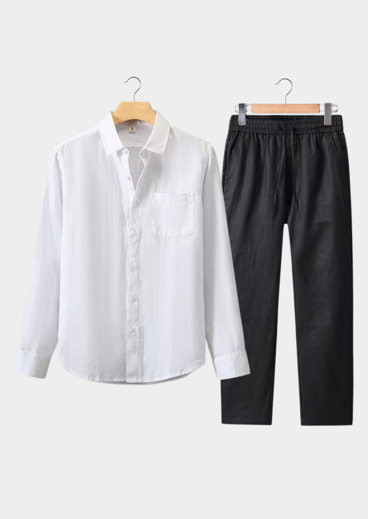 Dolcevita Longsleeve Summer Set - White/black | Arventti