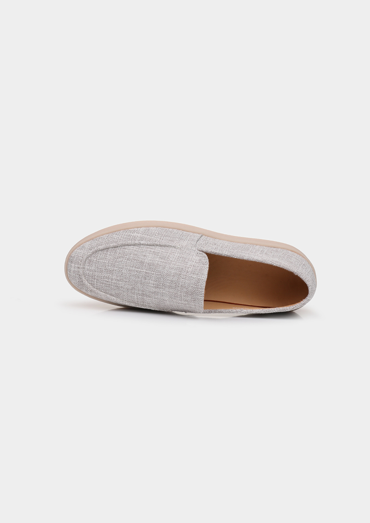 Gray Linen City Loafers | Arventti