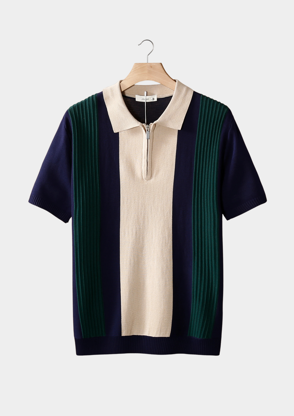 Navy Resort Zipper Polo | Arventti