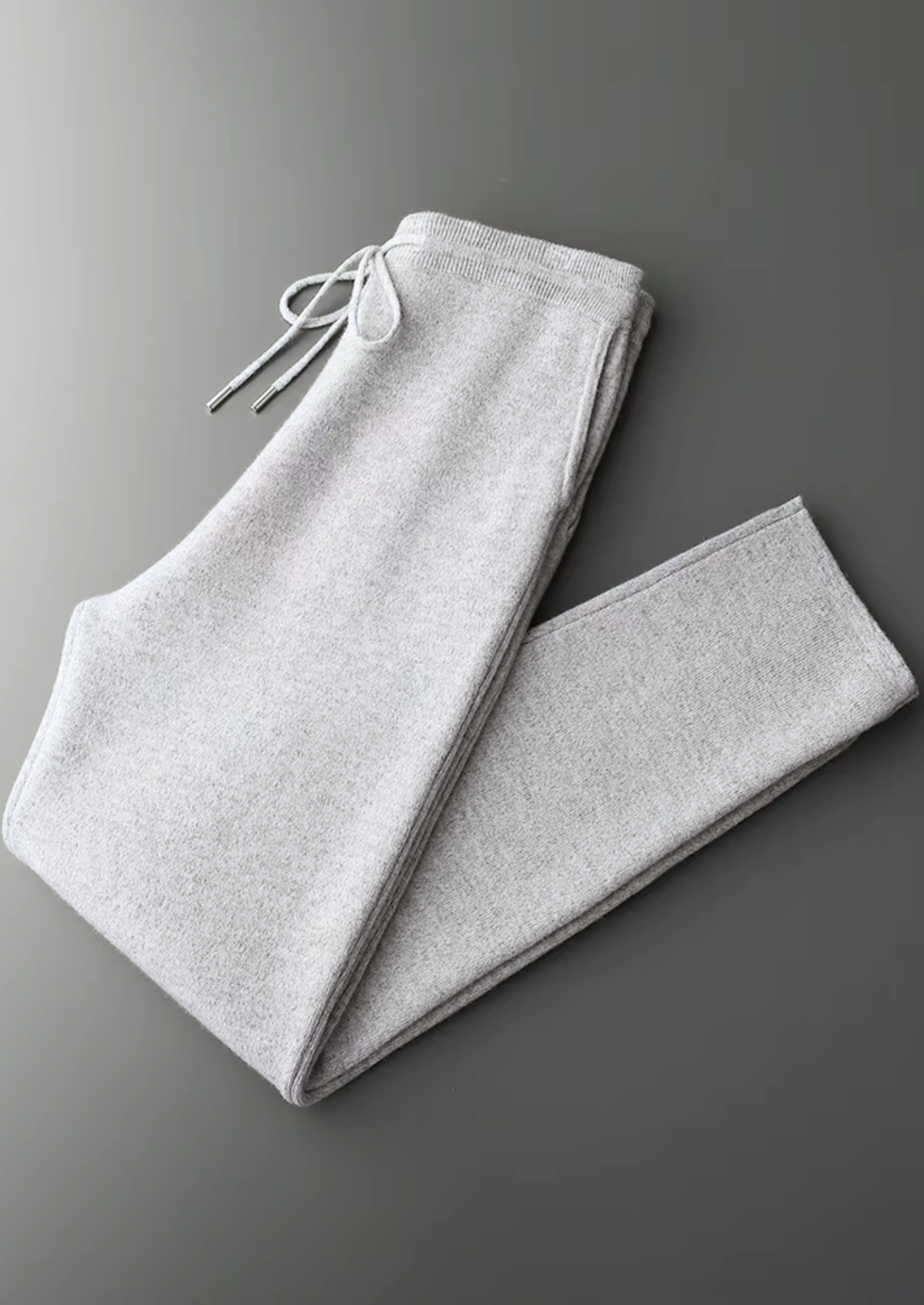 Pure Extra-Fine Merino Wool Light Gray Savro Set | Arventti