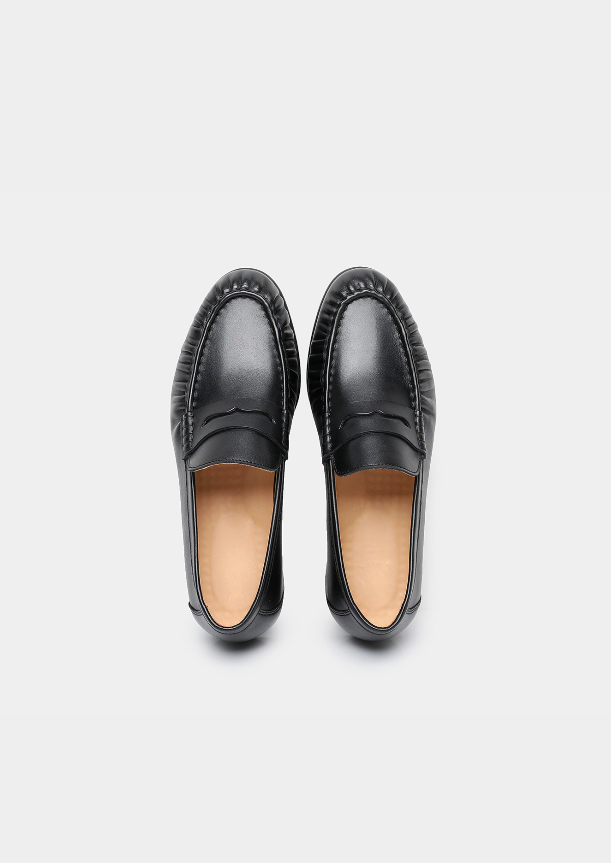 Black Classic Penny Leather Loafers | Arventti