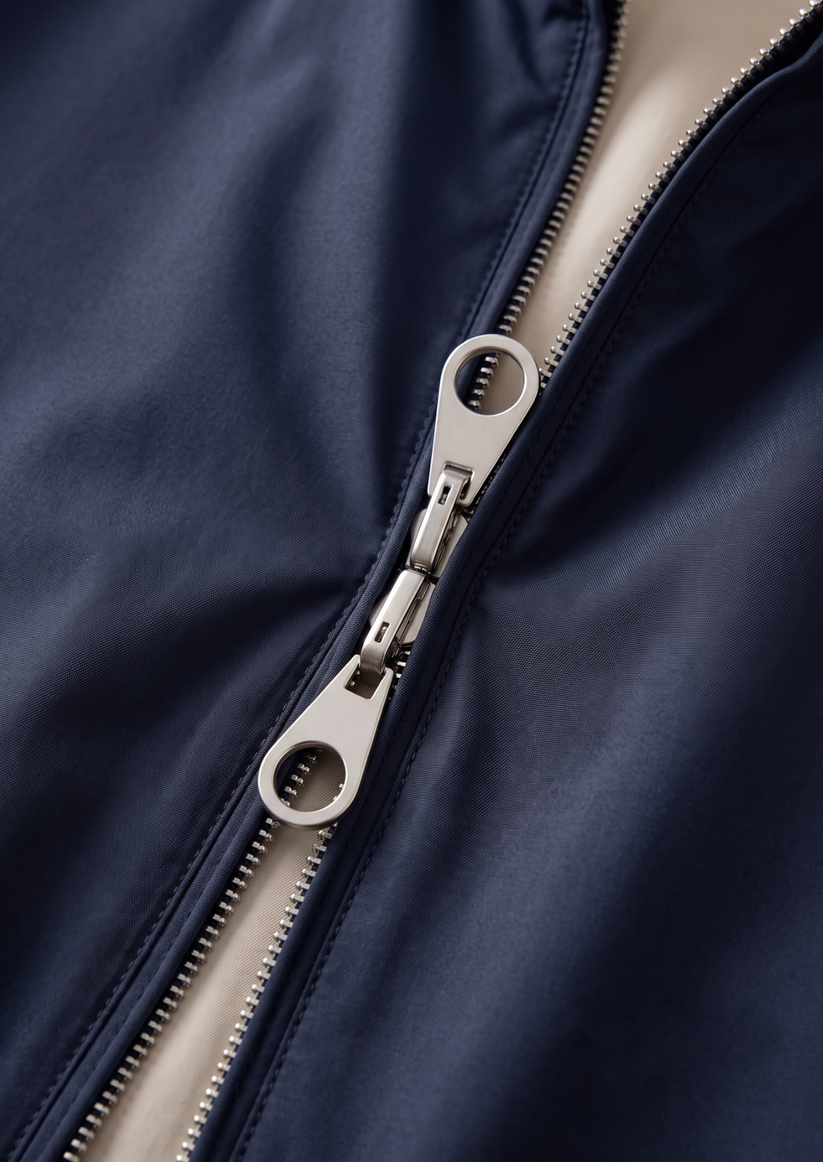 Navy Blue Technical Windbreaker Jacket | Arventti