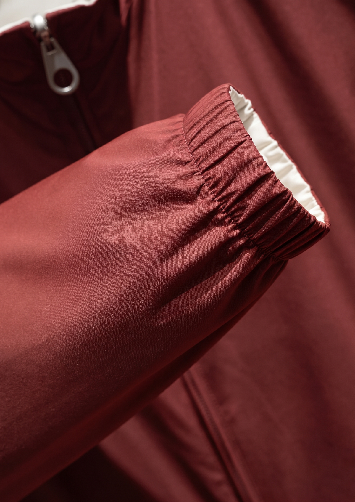 Brick Red Technical Windbreaker Jacket | Arventti
