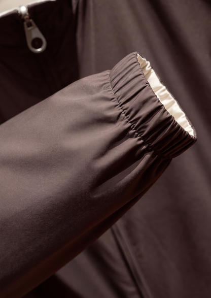 Coffee Technical Windbreaker Jacket | Arventti