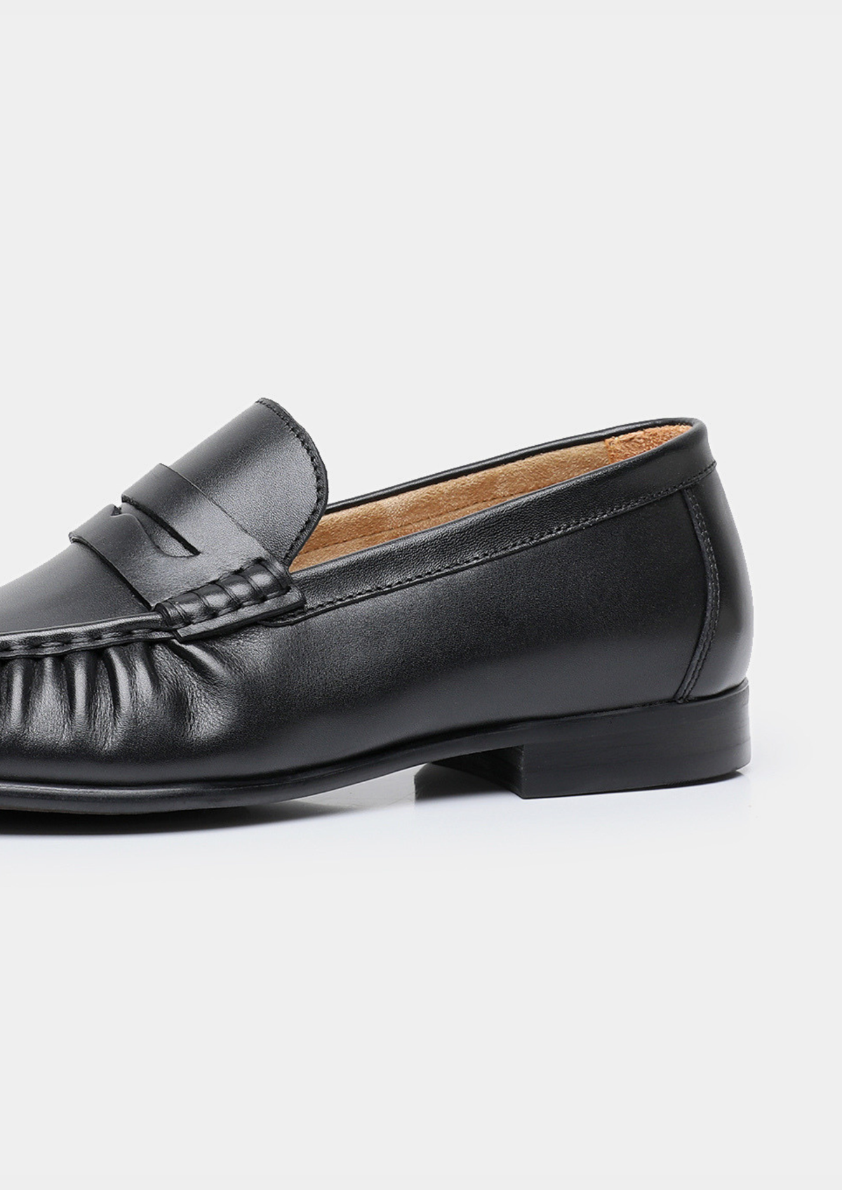 Black Classic Penny Leather Loafers | Arventti