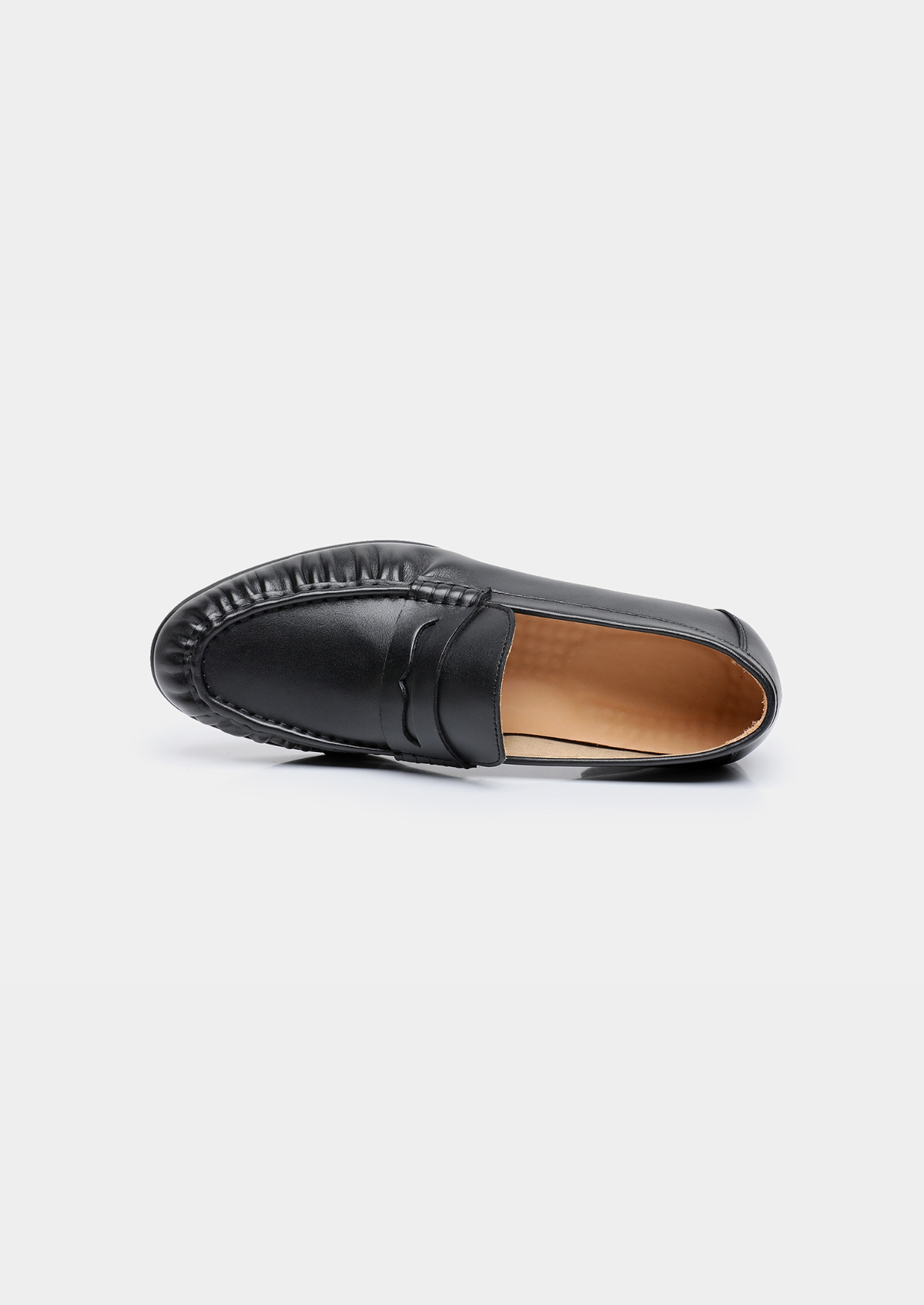 Black Classic Penny Leather Loafers | Arventti