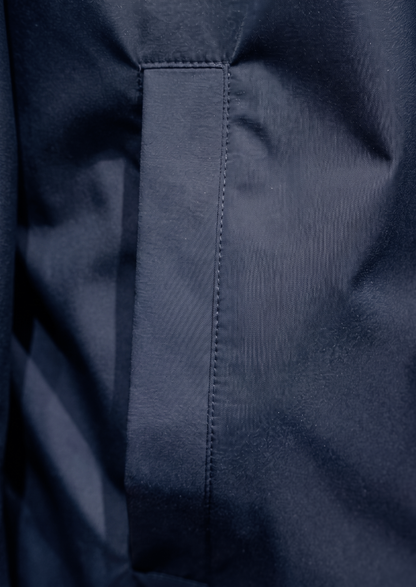 Navy Blue Technical Windbreaker Jacket | Arventti