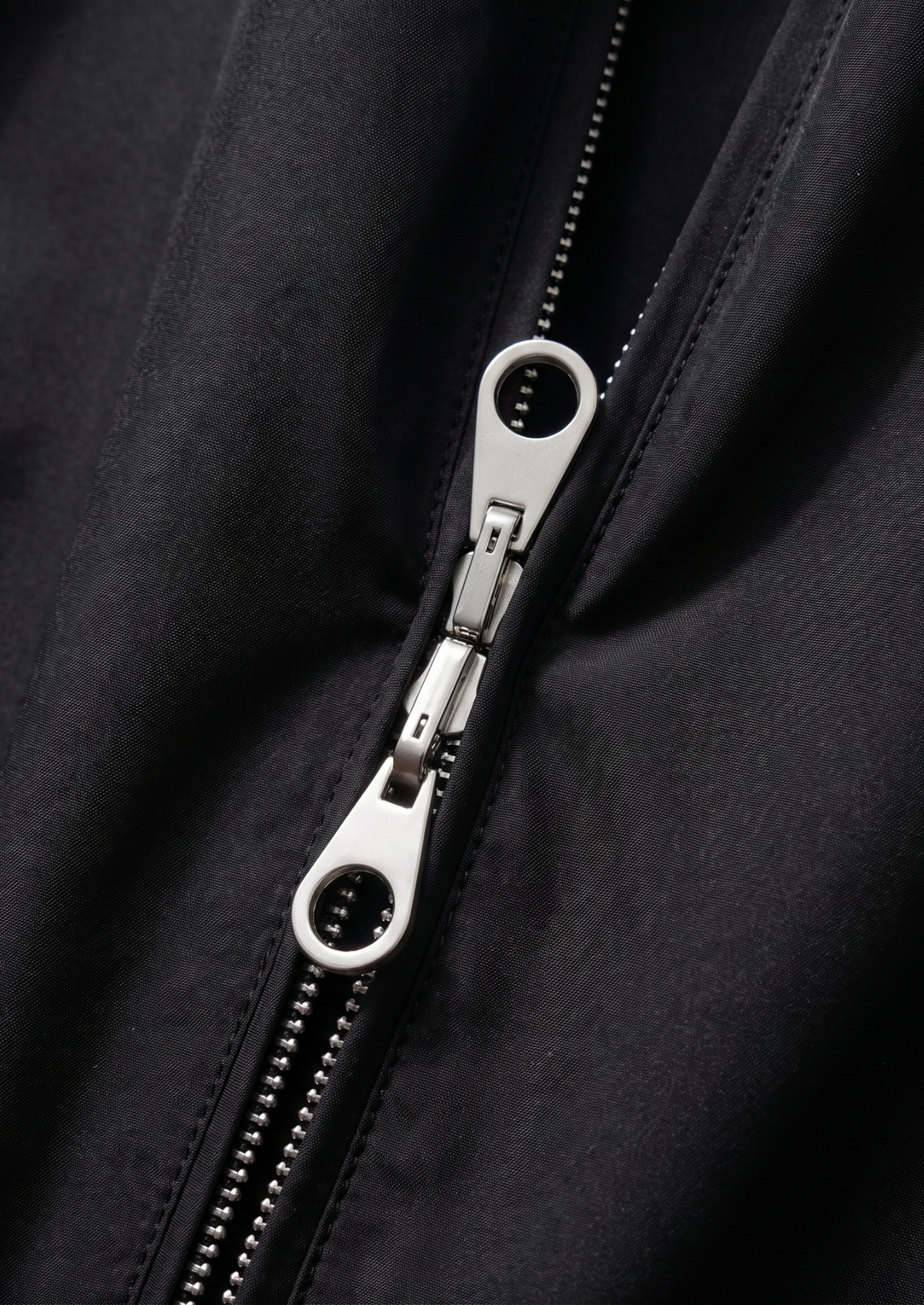 Black Technical Windbreaker Jacket | Arventti