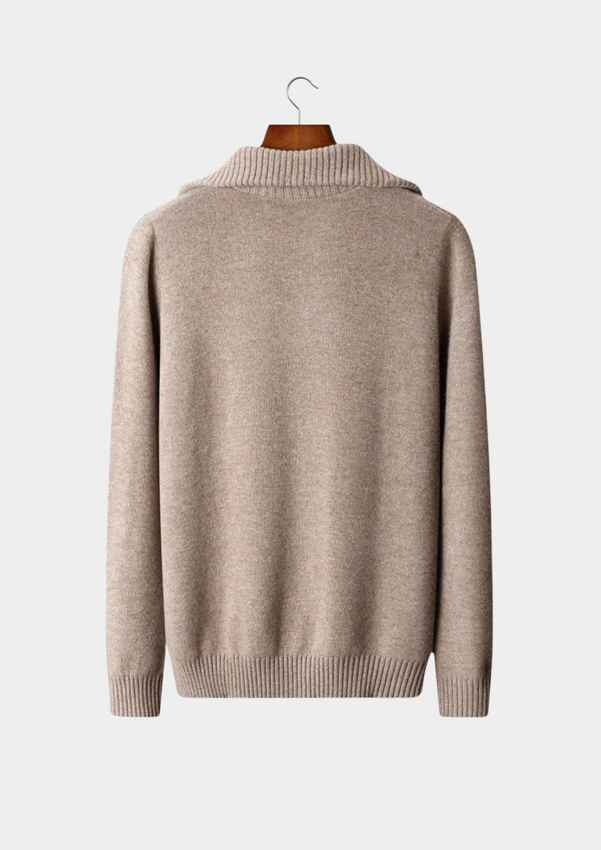 Pure Extra-Fine Merino Wool Half Zip Sweater | Arventti