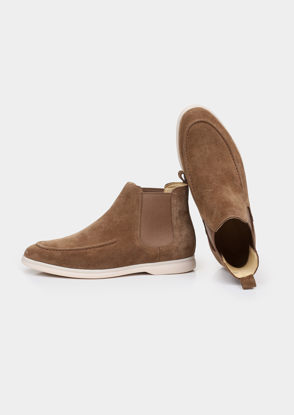 Light Brown Suede Chelsea Boot | Arventti