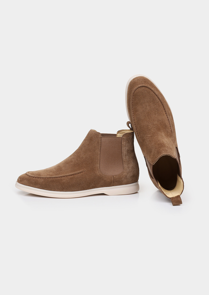 Light Brown Suede Chelsea Boot | Arventti