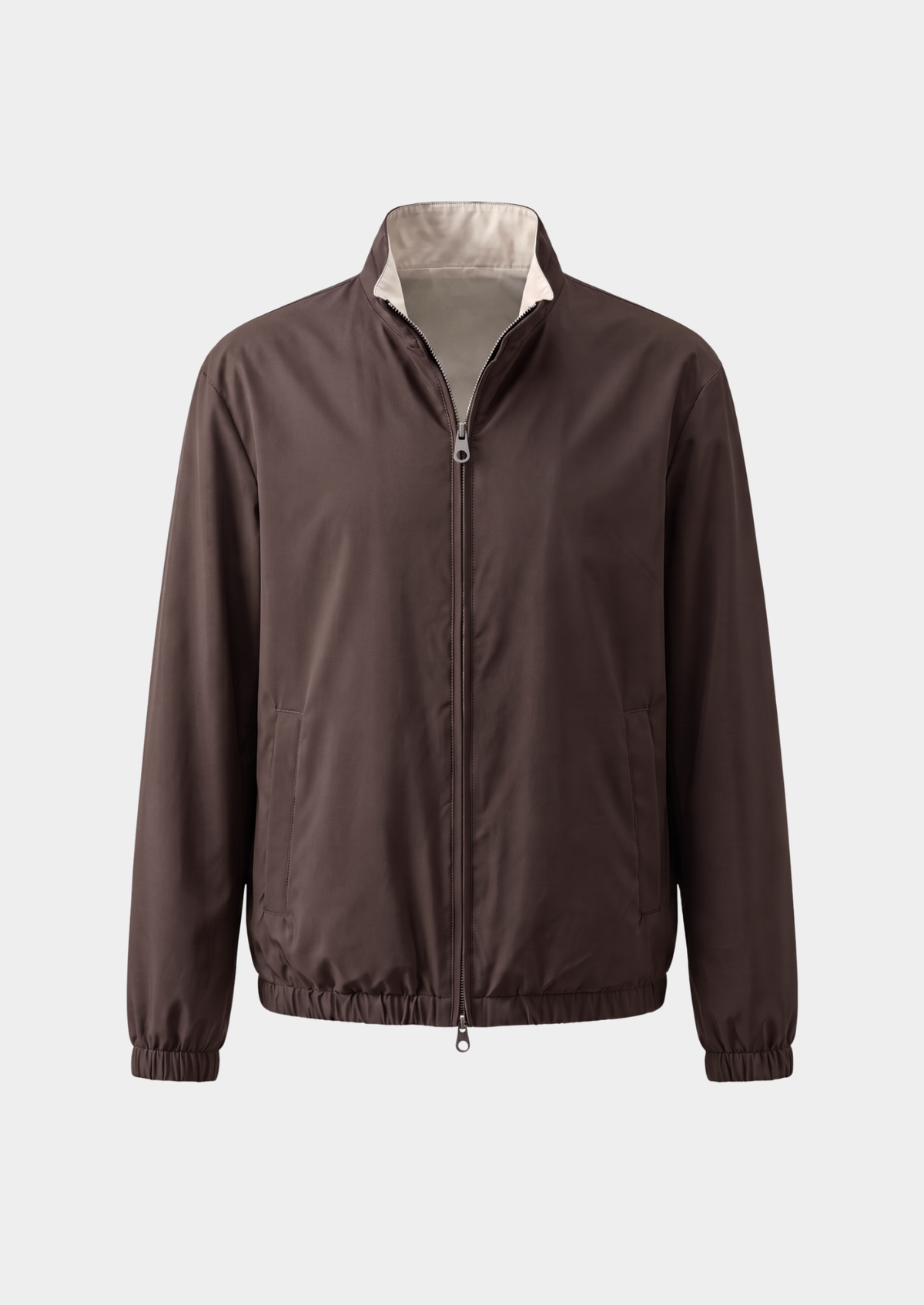 Coffee Technical Windbreaker Jacket | Arventti
