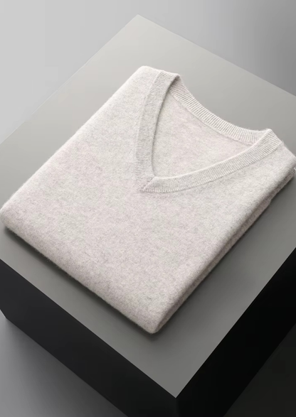 Pure Extra-Fine Merino Wool V-Neck Vest | Arventti