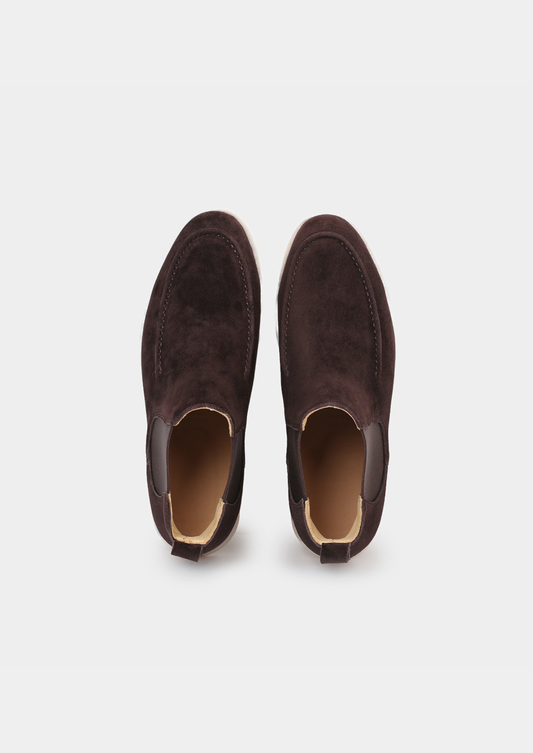 Coffee Suede Chelsea Boot | Arventti