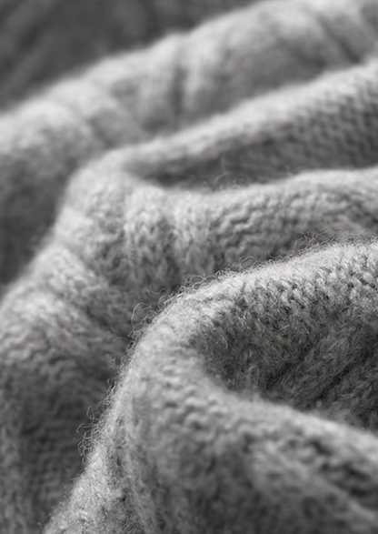 Pure Extra-Fine Merino Wool Herringbone Crewneck | Arventti