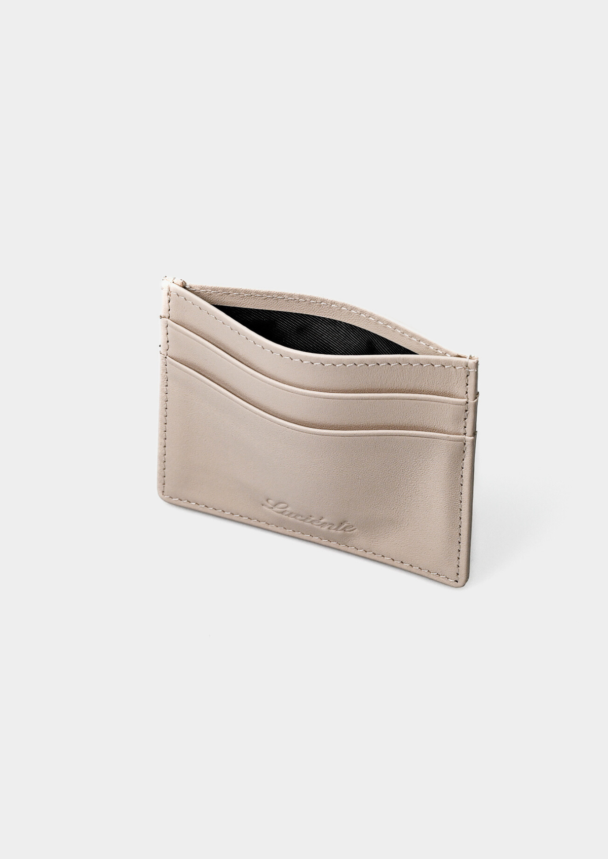 Essential Calfskin Leather Cardholder - Taupe | Arventti