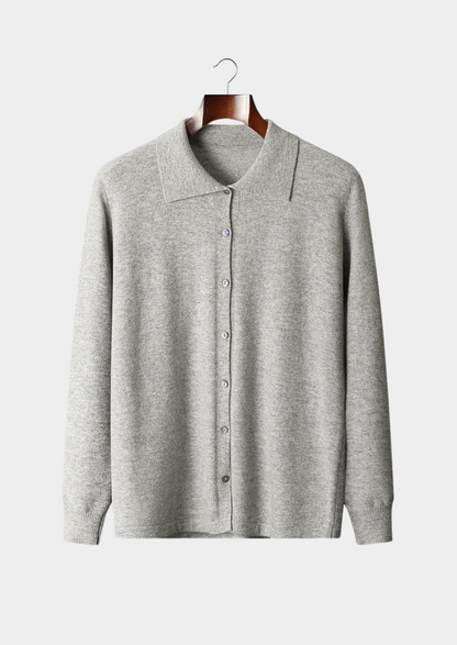 Pure Extra-Fine Merino Wool Polo Cardigan | Arventti