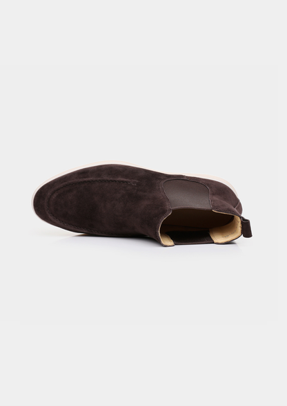 Coffee Suede Chelsea Boot | Arventti