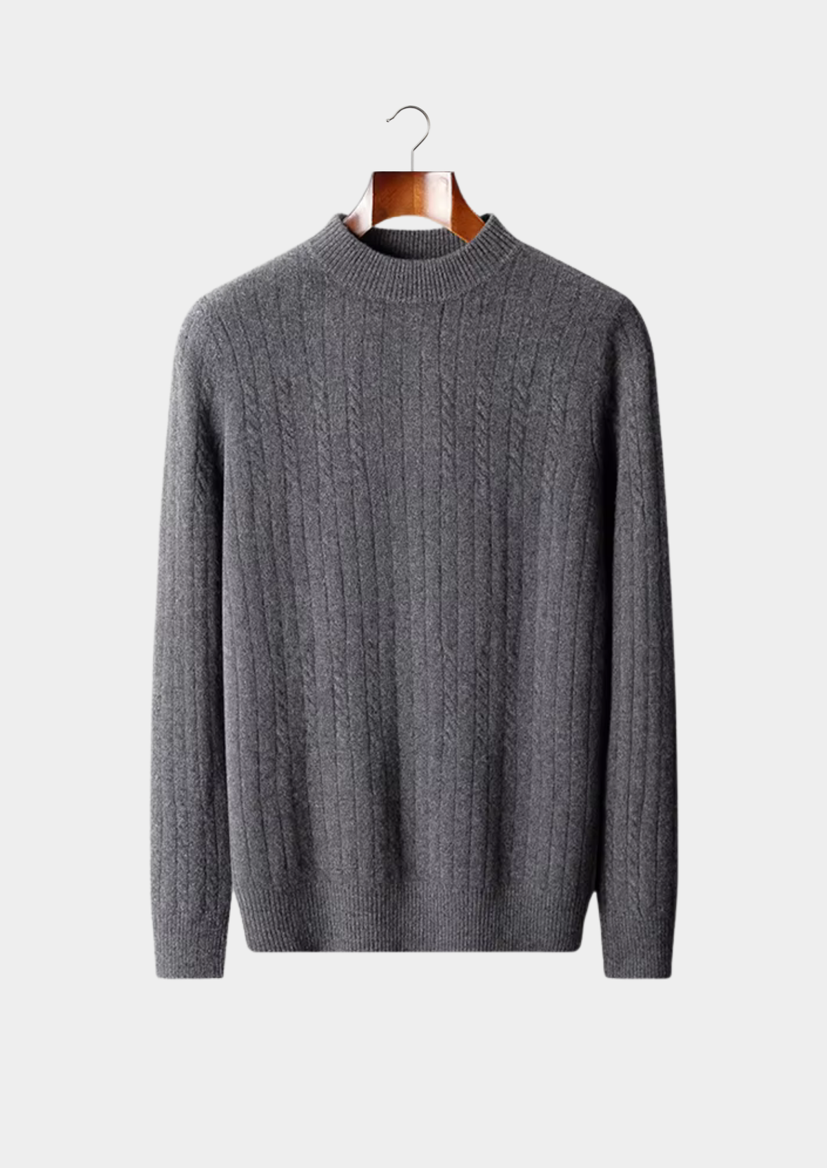 Pure Extra-Fine Merino Wool Rib Mockneck | Arventti