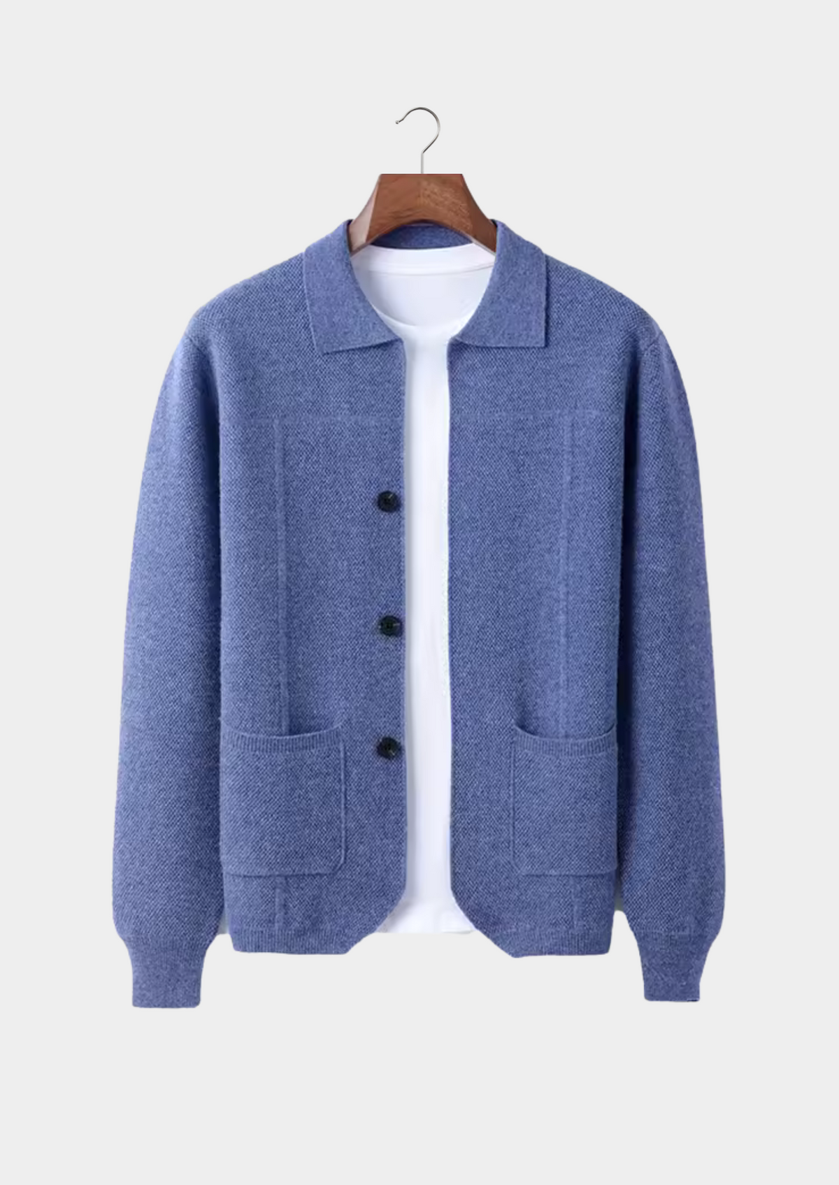 Pure Extra-Fine Merino Wool Button Overshirt | Arventti