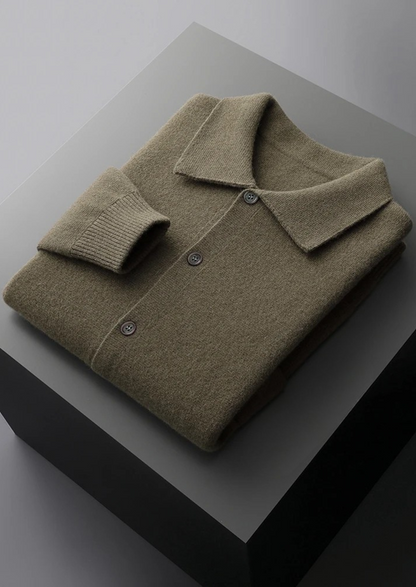 Pure Extra-Fine Merino Wool Button Overshirt | Arventti