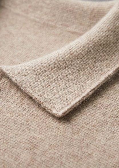 Pure Extra-Fine Merino Wool Zip Polo Cardigan | Arventti