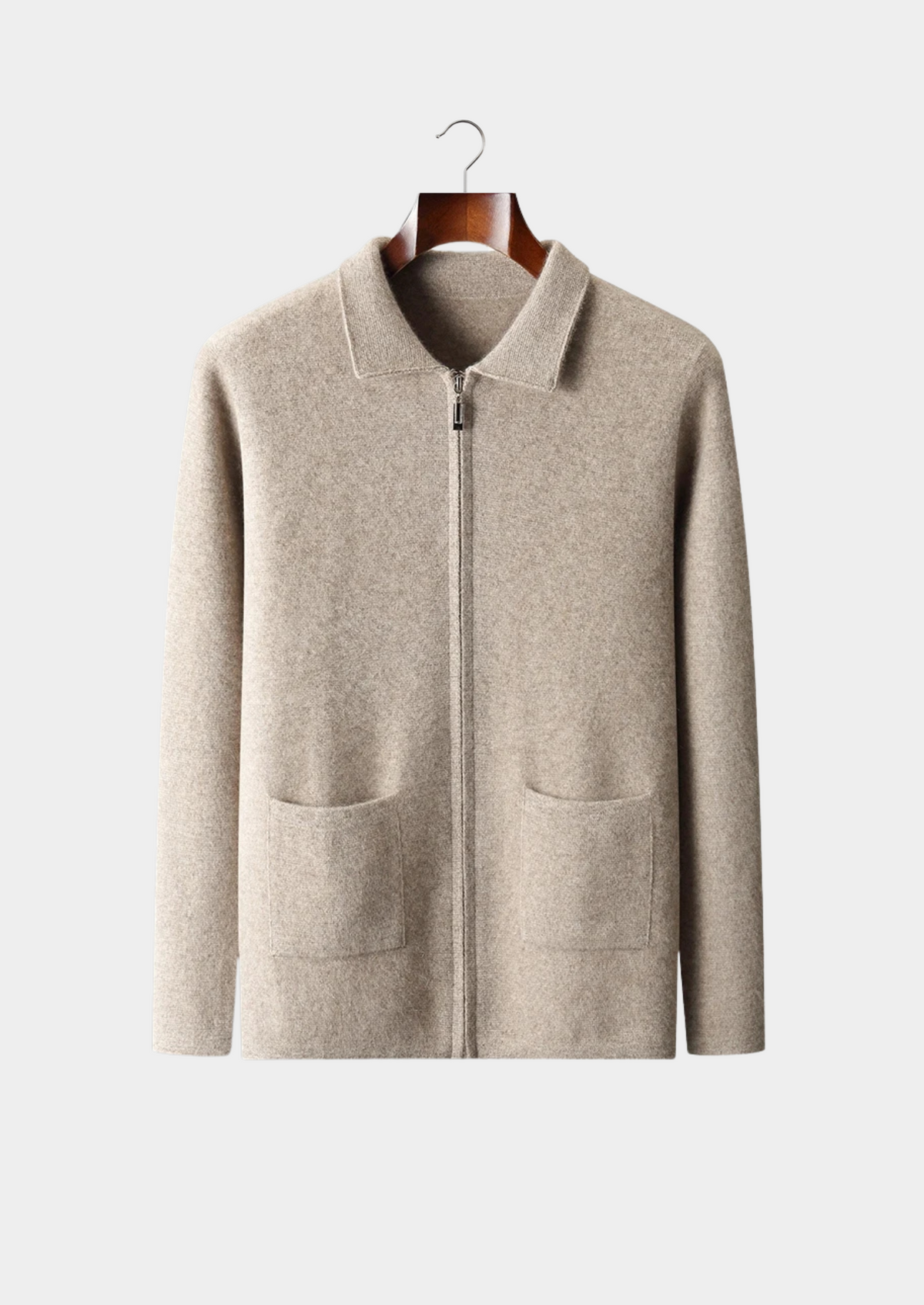 Premium Cashmere Zipper Cardigan | Arventti