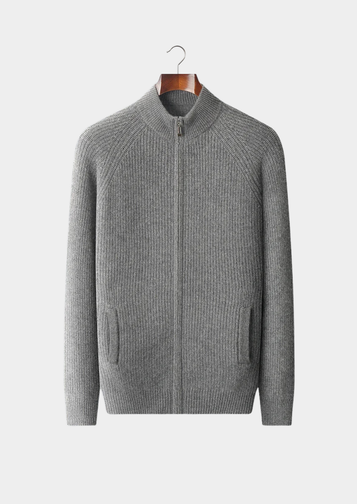 Premium Cashmere Ribbed Cardigan | Arventti