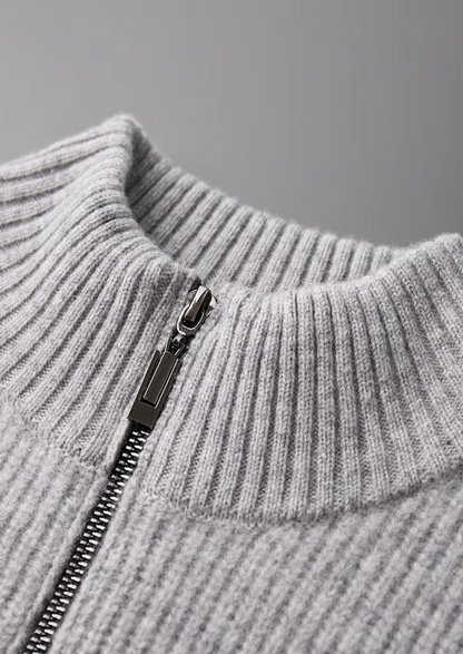 Pure Extra-Fine Merino Wool Ribbed Cardigan | Arventti