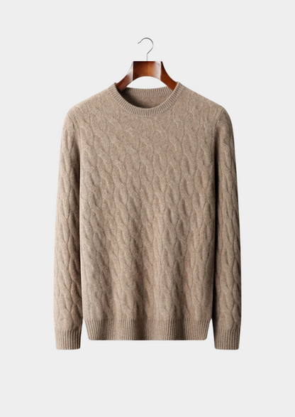 Premium Cashmere Cable Crewneck | Arventti