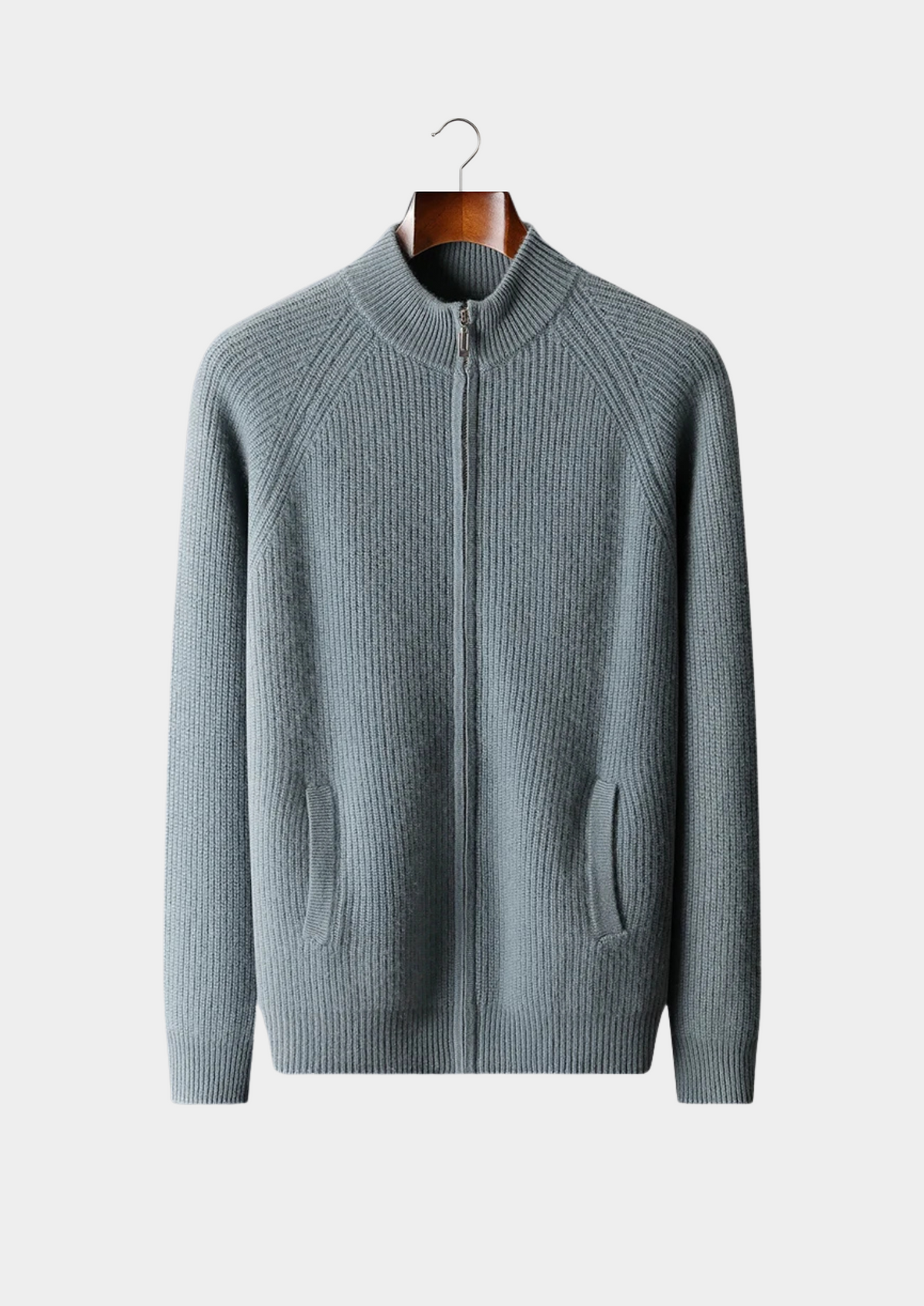 Premium Cashmere Ribbed Cardigan | Arventti