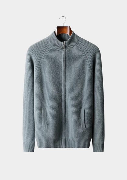 Premium Cashmere Ribbed Cardigan | Arventti