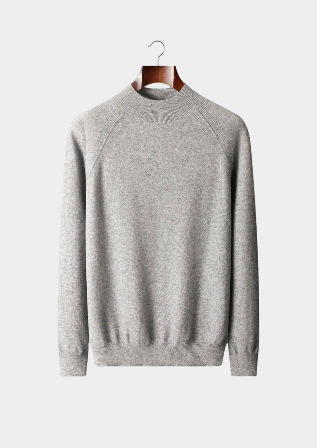 Pure Extra-Fine Merino Wool Raglan Mockneck | Arventti
