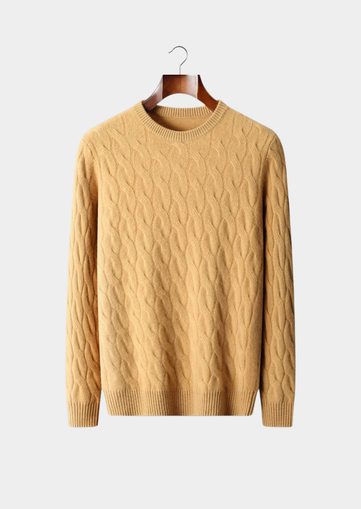 Premium Cashmere Cable Crewneck | Arventti