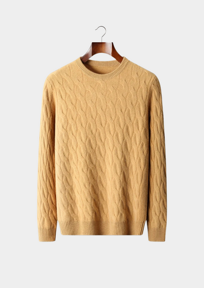 Premium Cashmere Cable Crewneck | Arventti