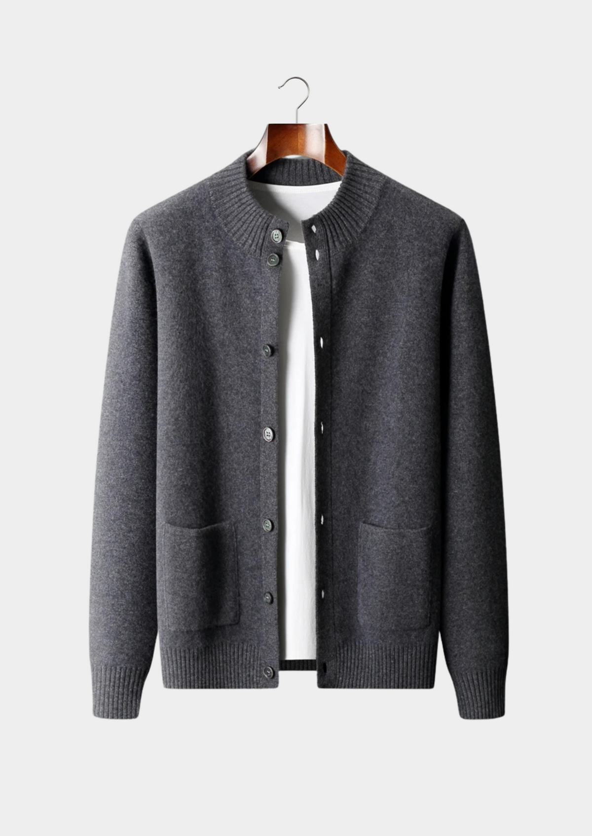 Premium Cashmere Button Cardigan | Arventti