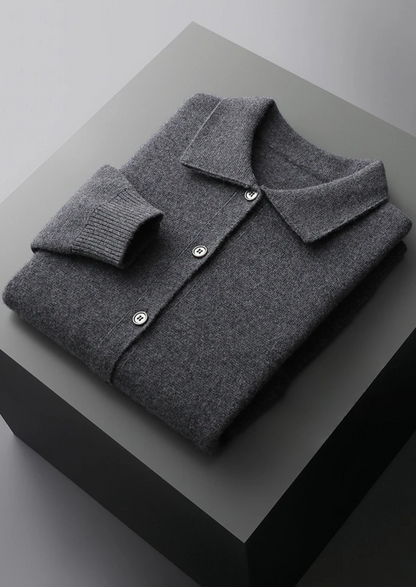 Pure Extra-Fine Merino Wool Button Overshirt | Arventti