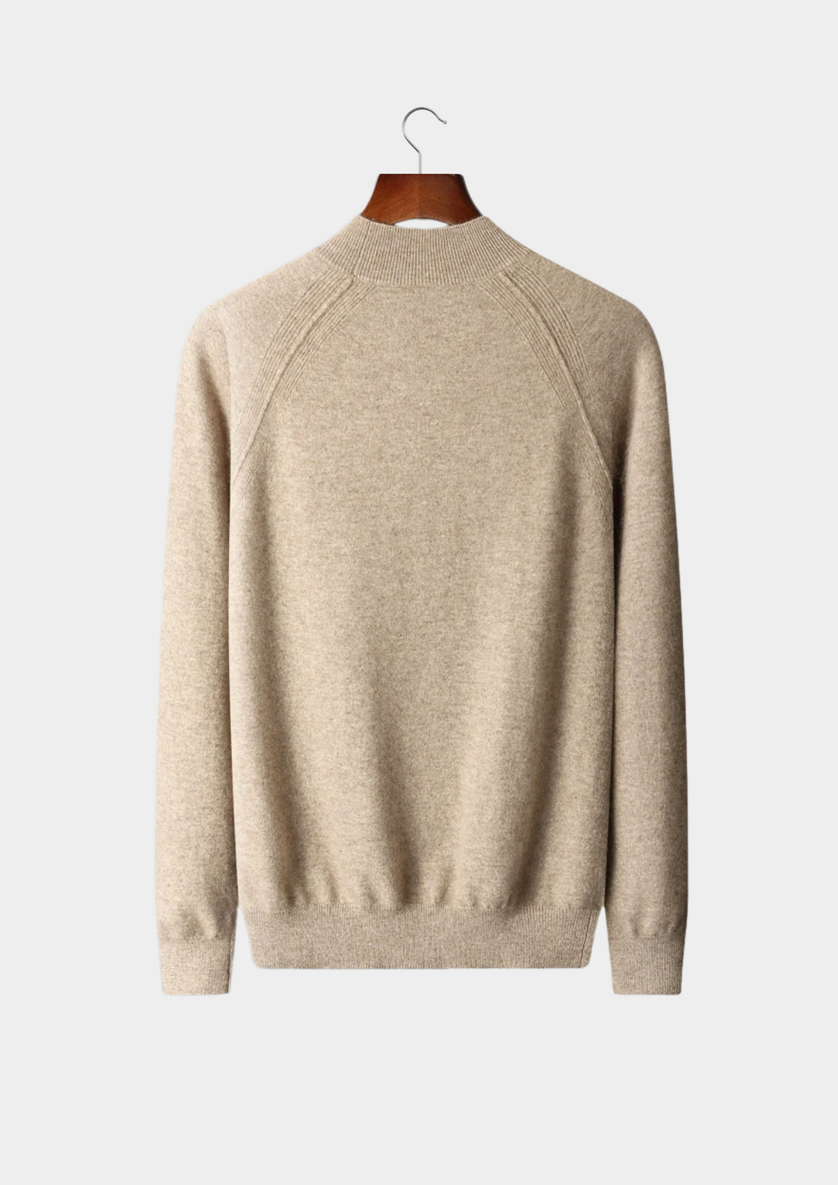 Pure Extra-Fine Merino Wool Raglan Mockneck | Arventti