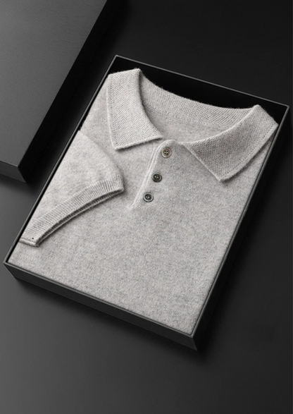 Premium Cashmere Classic Polo Shirt | Arventti