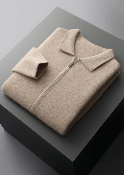 Premium Cashmere Zipper Cardigan | Arventti