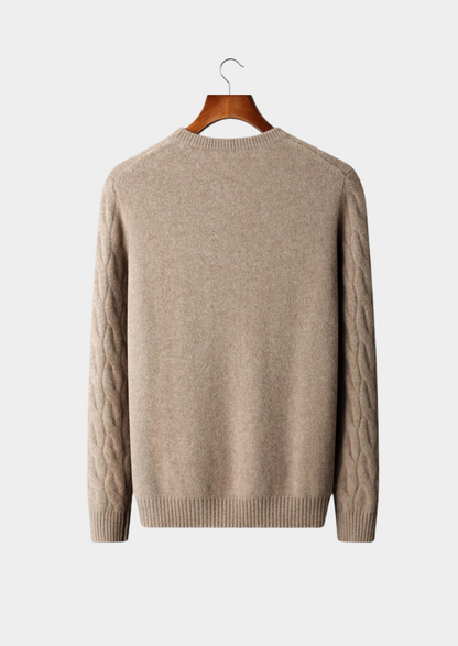 Premium Cashmere Cable Crewneck | Arventti