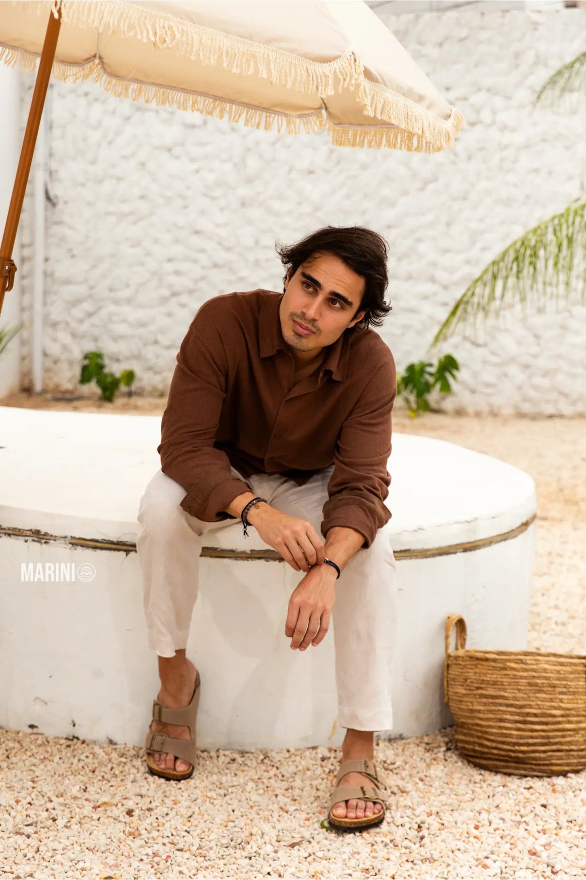Maibulun Suede Arizona Sandals - Sand | Arventti