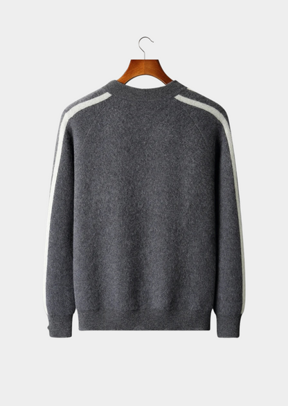 Pure Extra-Fine Merino Wool Striped Cardigan | Arventti