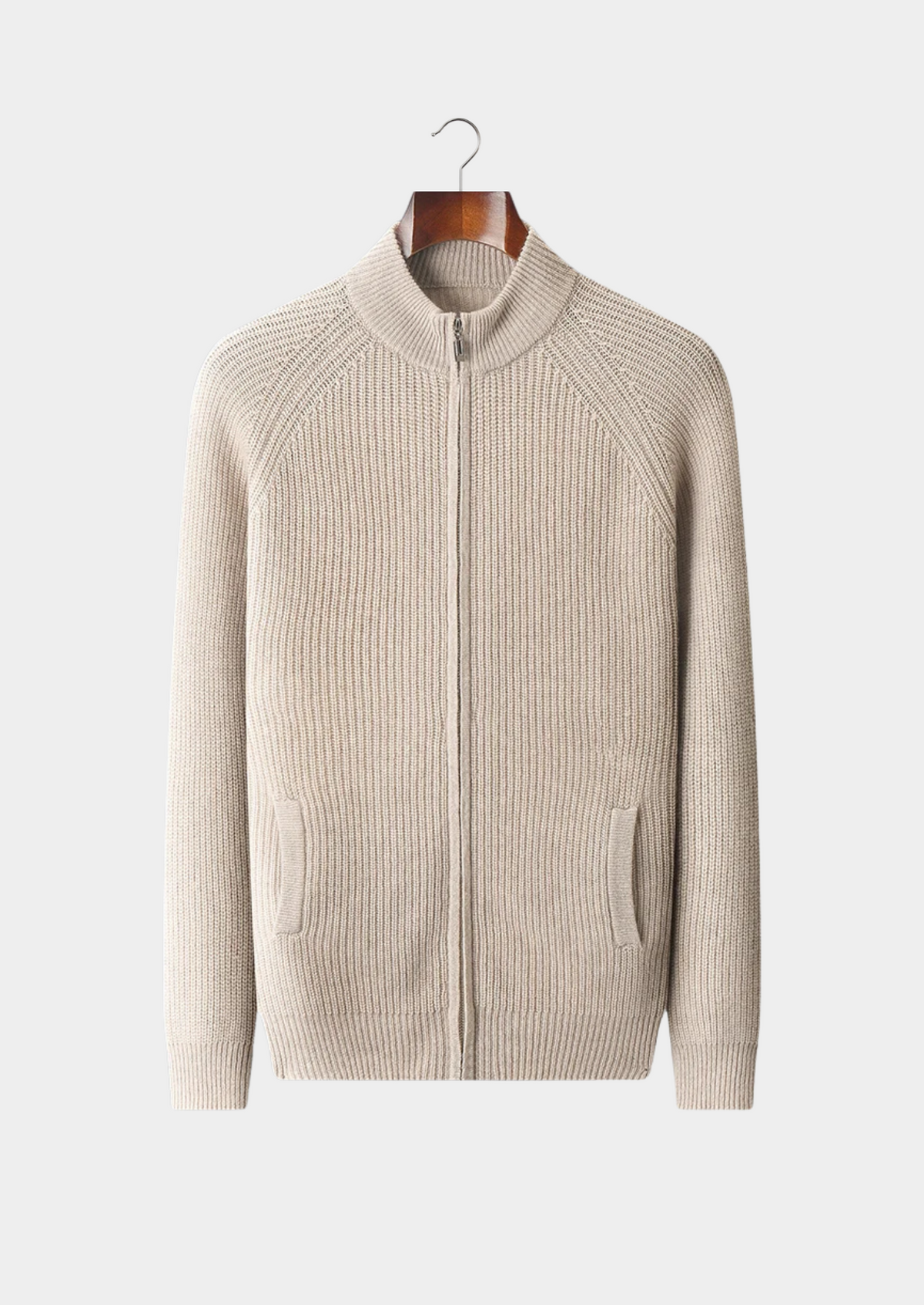 Premium Cashmere Ribbed Cardigan | Arventti