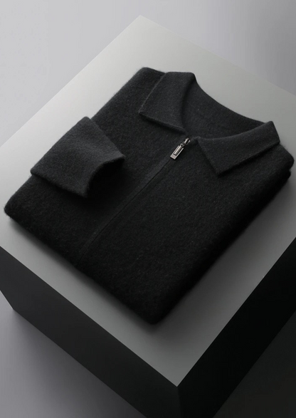 Premium Cashmere Zipper Cardigan | Arventti