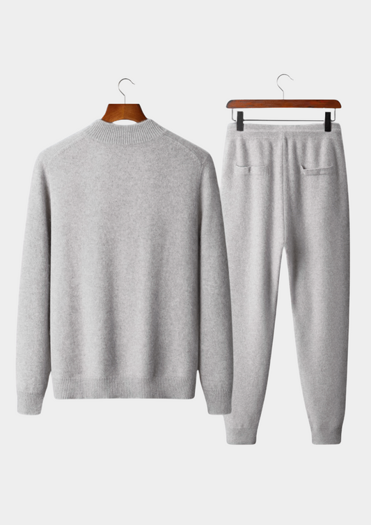 Pure Extra-Fine Merino Wool Light Gray Luzzo Set | Arventti